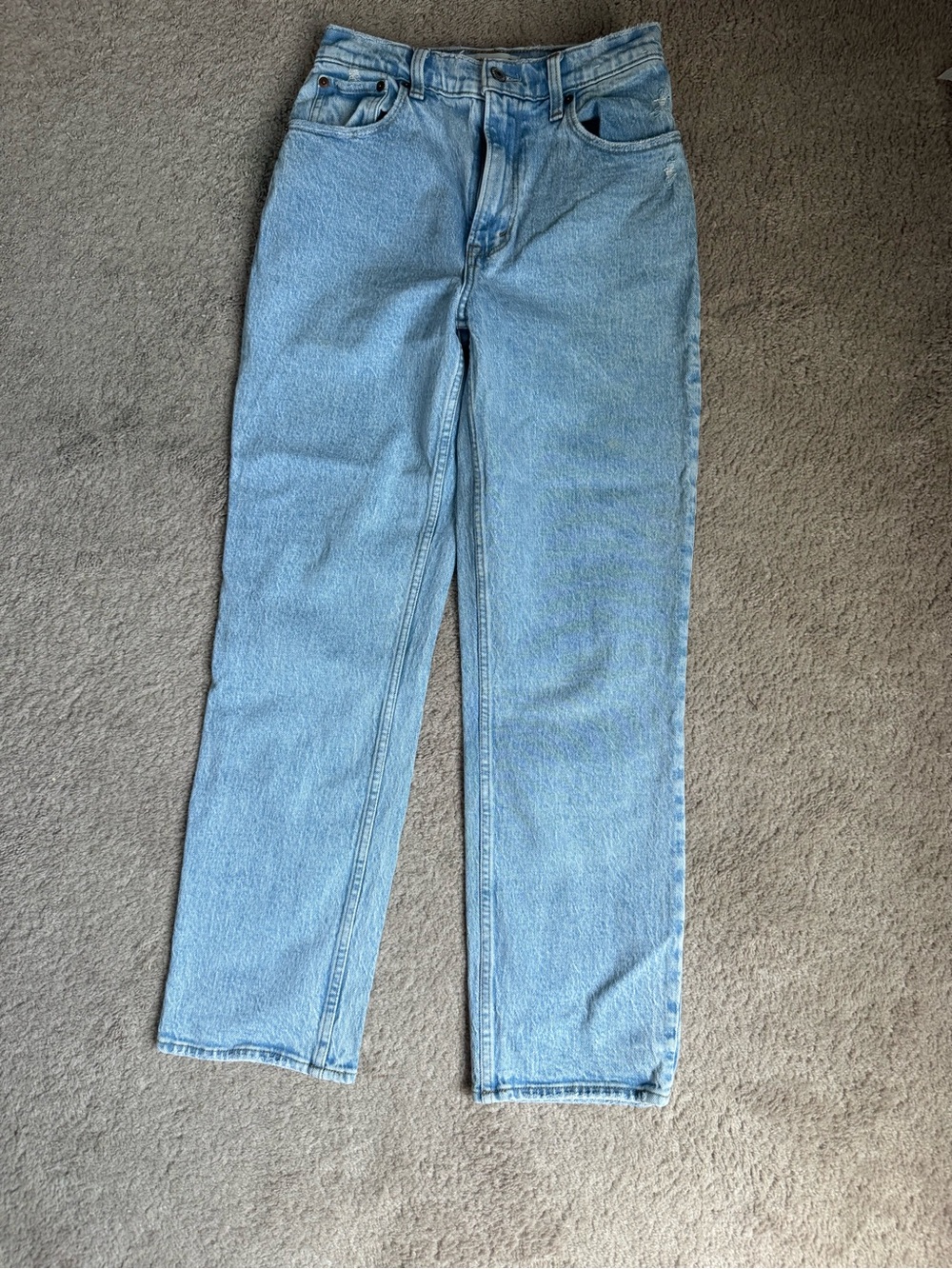 Abercrombie & Fitch Light Blue High-Rise Jeans